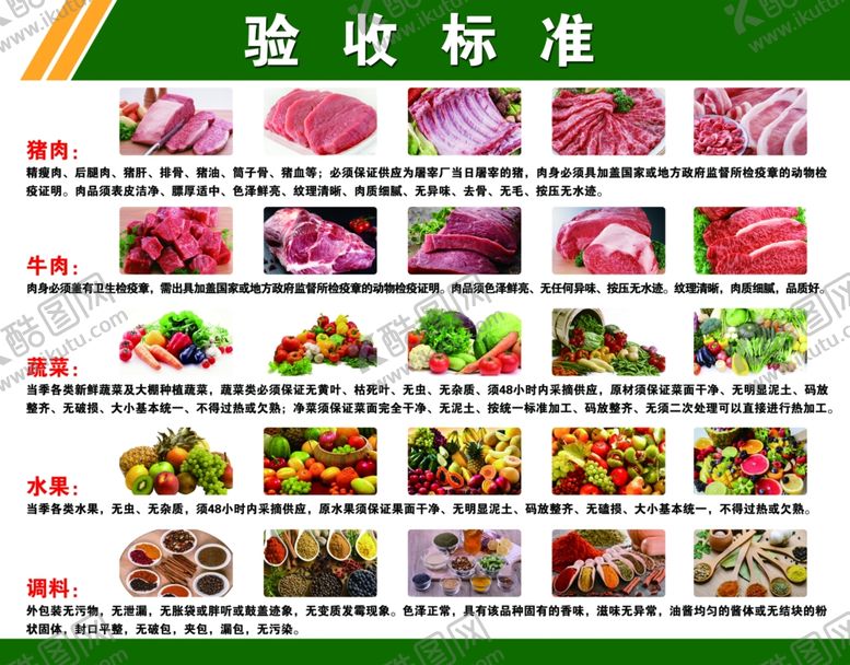 编号：94781309290150348454【酷图网】源文件下载-验收标准