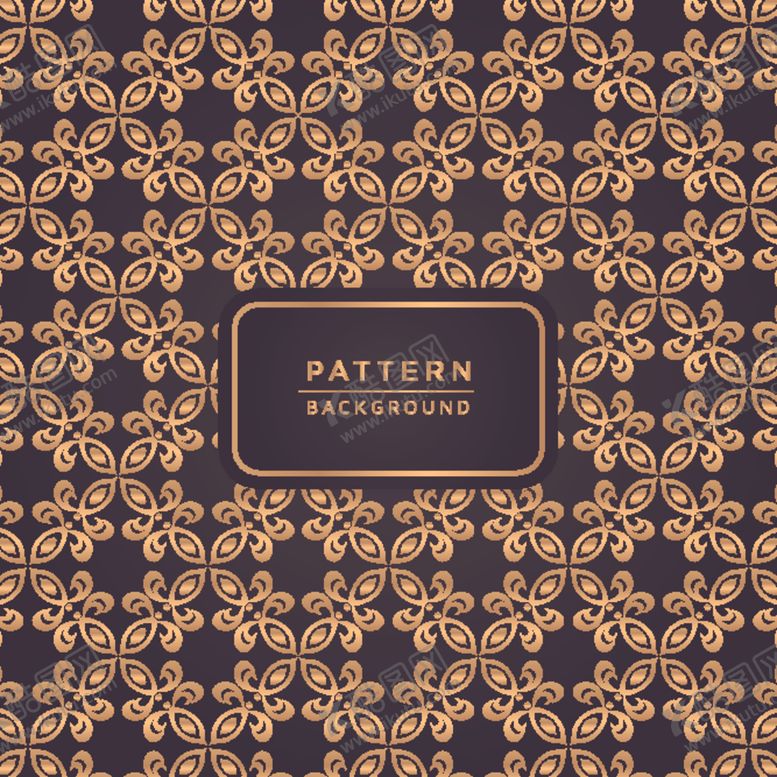 编号：78651310011726112218【酷图网】源文件下载-金色连续花纹