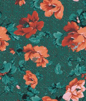 数码印花手绘手绘花花朵