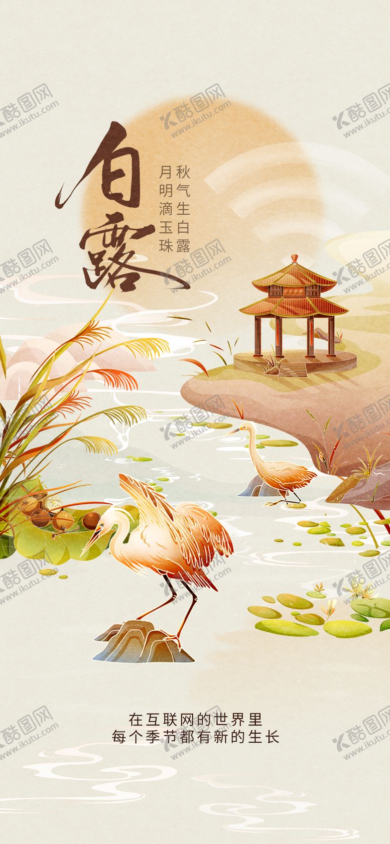 编号：67222210180406366502【酷图网】源文件下载-白露节气海报