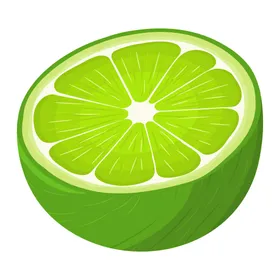 卡通青柠插图矢量手绘广告