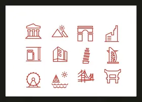 房子建筑图标