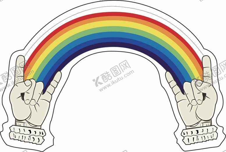编号：24933610282224386774【酷图网】源文件下载-彩虹pop涂鸦潮流