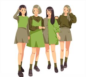 卡通女孩