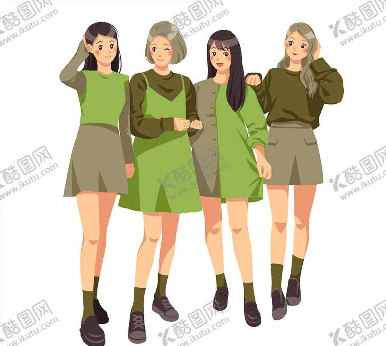 编号：61281807010738558605【酷图网】源文件下载-卡通女孩