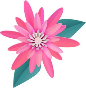 折纸风格花朵装饰鲜手工艺品质