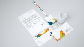 名片样机办公用品场景办公用品办公用品VI办公用品贴图