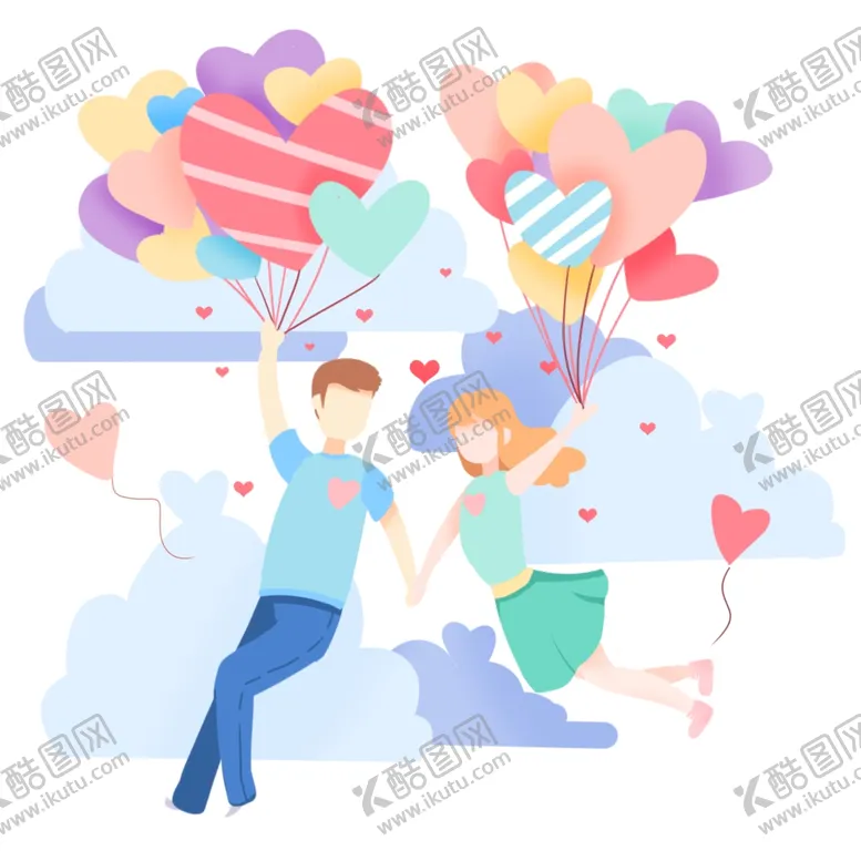 编号：78602202172254154670【酷图网】源文件下载-卡通情侣