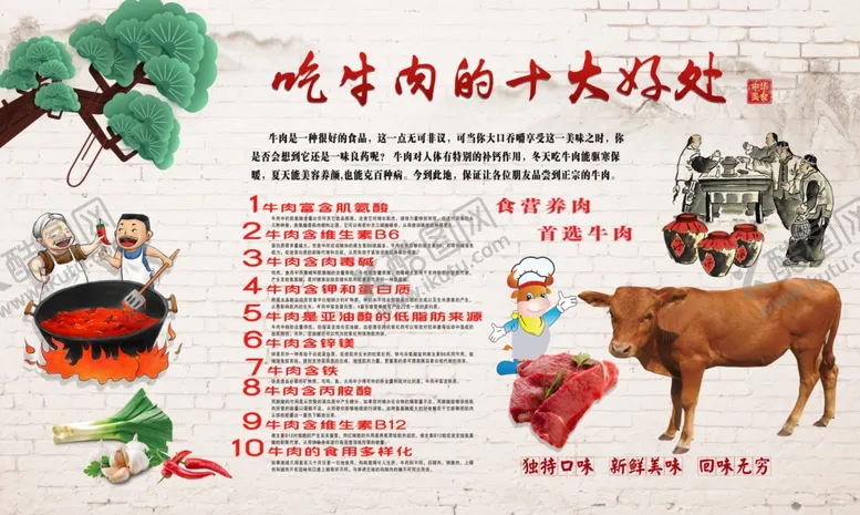 编号：21308412111242297167【酷图网】源文件下载-吃牛肉的十大好处