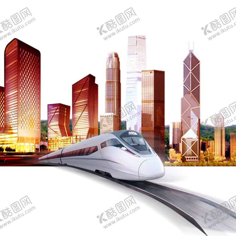 编号：86972010060140568020【酷图网】源文件下载-城市里的高铁