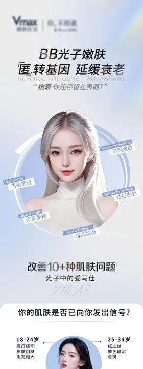 医美活动营销光子嫩肤海报