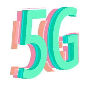 5G字体字形主题标志素材