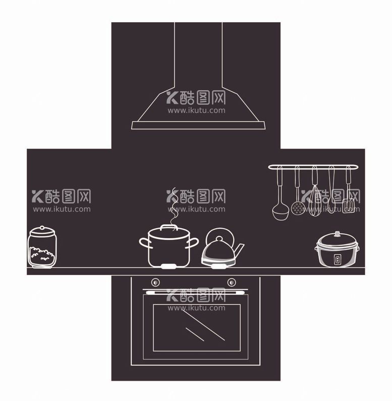 编号：28910112031847358592【酷图网】源文件下载-厨房矢量图