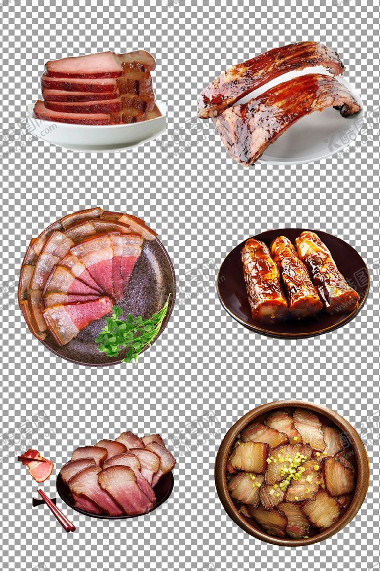 编号：12590310062155324673【酷图网】源文件下载-美味熏肉腊肉