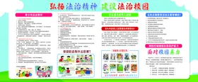 学校展板法治室外文化