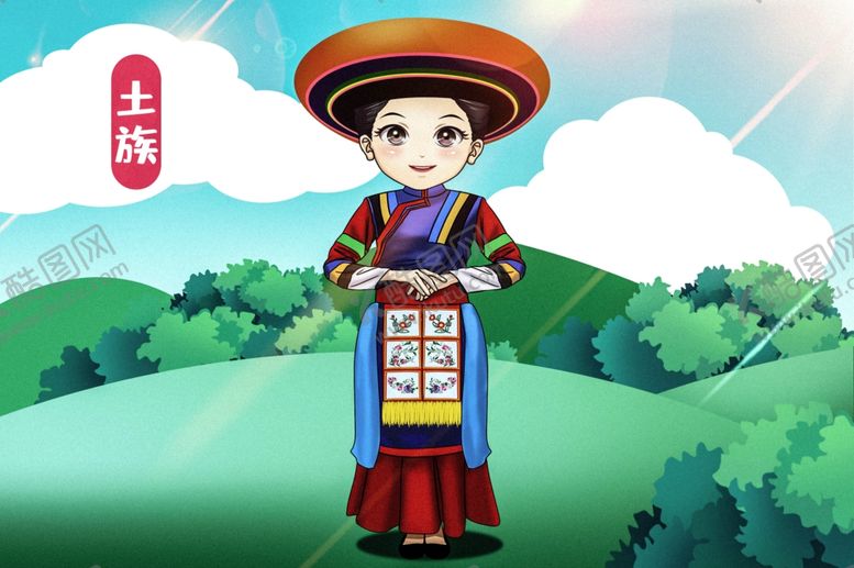 编号：37000712261153539291【酷图网】源文件下载-可爱的土族姑娘