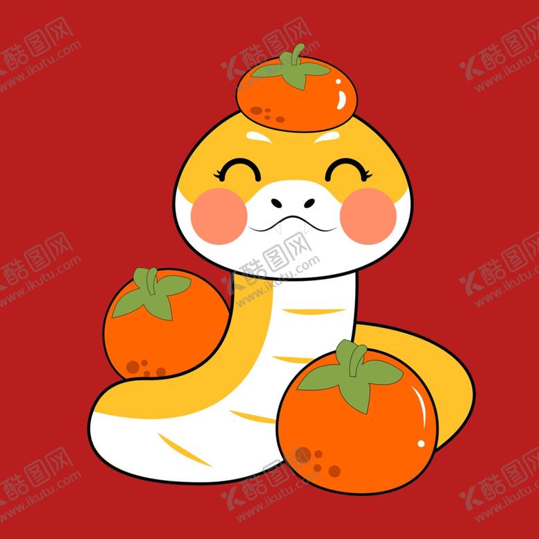 编号：68727202281911541700【酷图网】源文件下载-手绘卡通小蛇