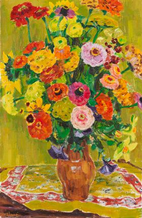 花卉景物欧美经典抽象油画