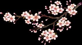 传统中国风古风装饰元素水墨画手绘