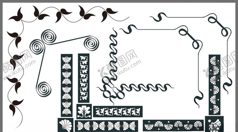 编号：75535510110038008838【酷图网】源文件下载-花边花纹角花边框