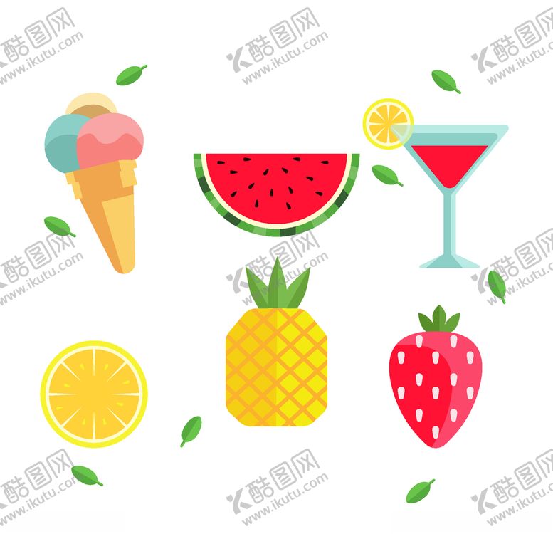 编号：15952105090734183378【酷图网】源文件下载-夏日元素