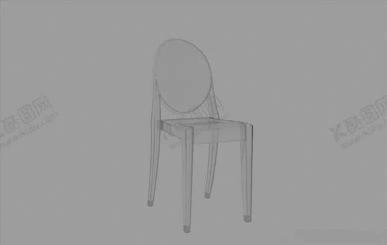 椅子透明3D材质模型