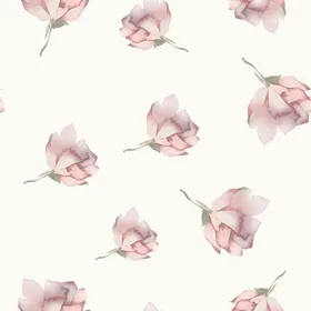 手绘花数码印小碎朵
