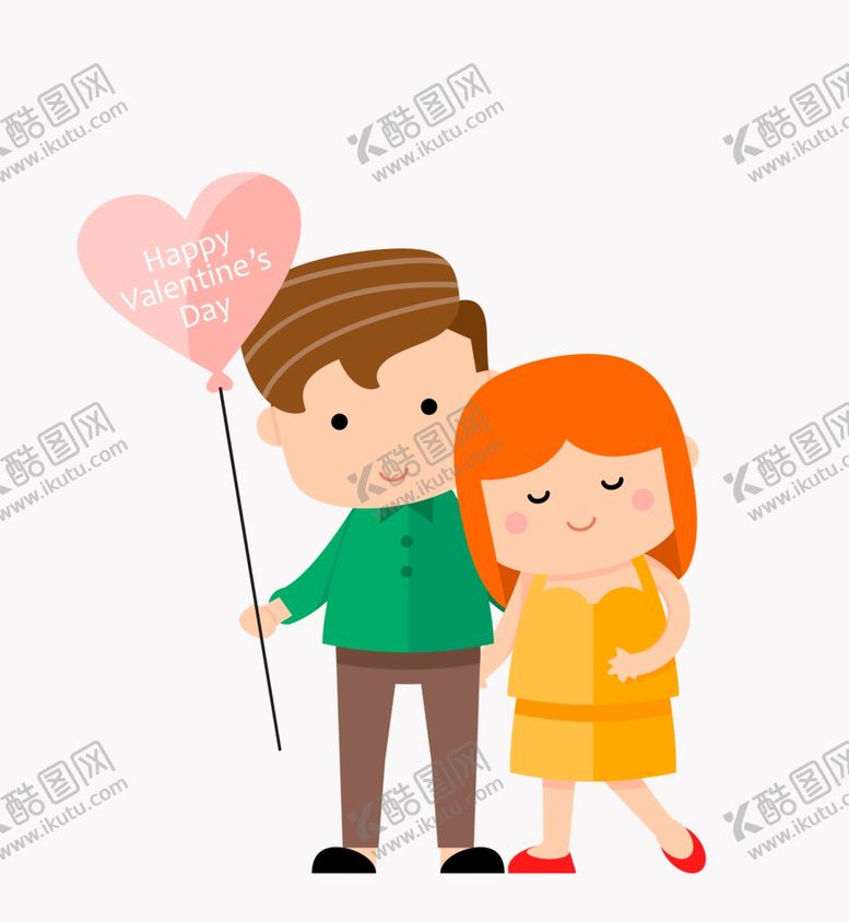编号：97392206190132157564【酷图网】源文件下载-卡通情侣