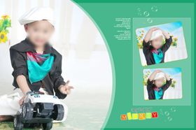 儿童宝宝生日照相册PSD模板