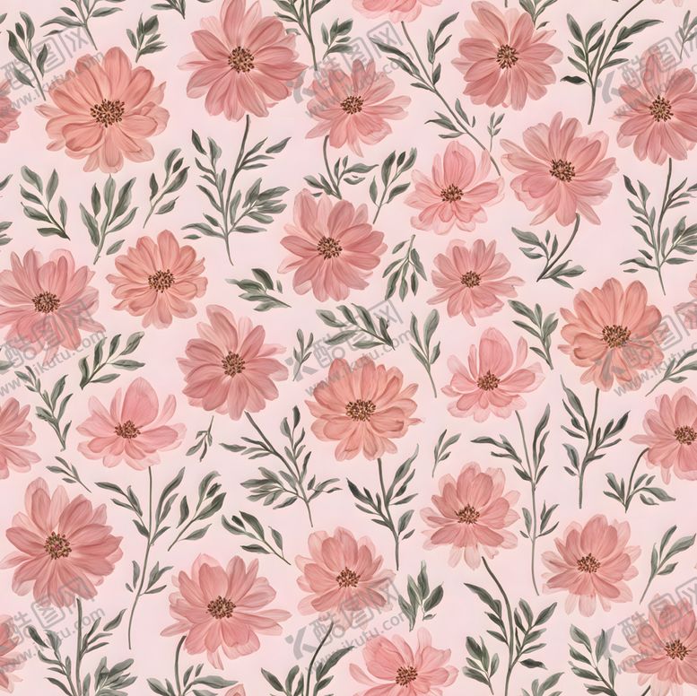 编号：93288312191239108486【酷图网】源文件下载-粉色花卉图案背景