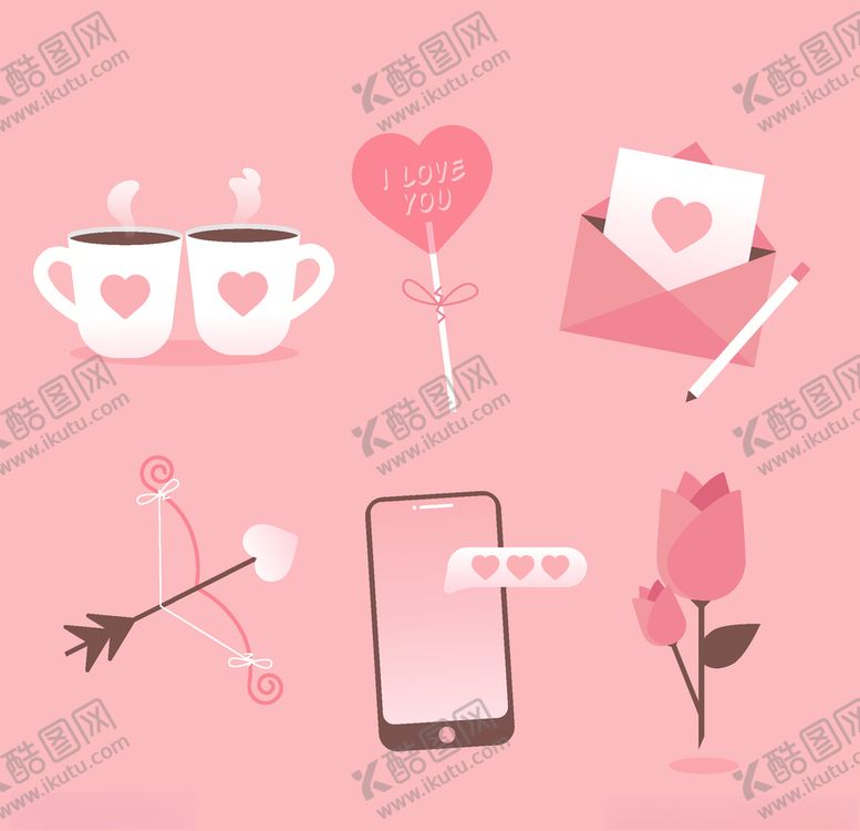 编号：38774009121708527783【酷图网】源文件下载-浪漫情人节元素