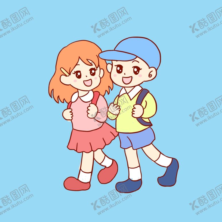 编号：13508609260250473624【酷图网】源文件下载-卡通上学孩子