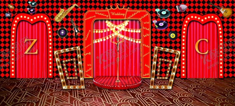 编号：49609410030908375376【酷图网】源文件下载-红黑婚礼