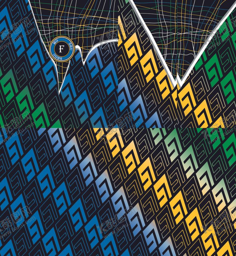 编号：44824910311848291663【酷图网】源文件下载-渐变定位F字母