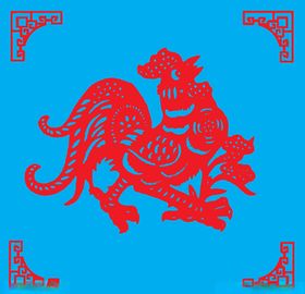 鸡剪纸