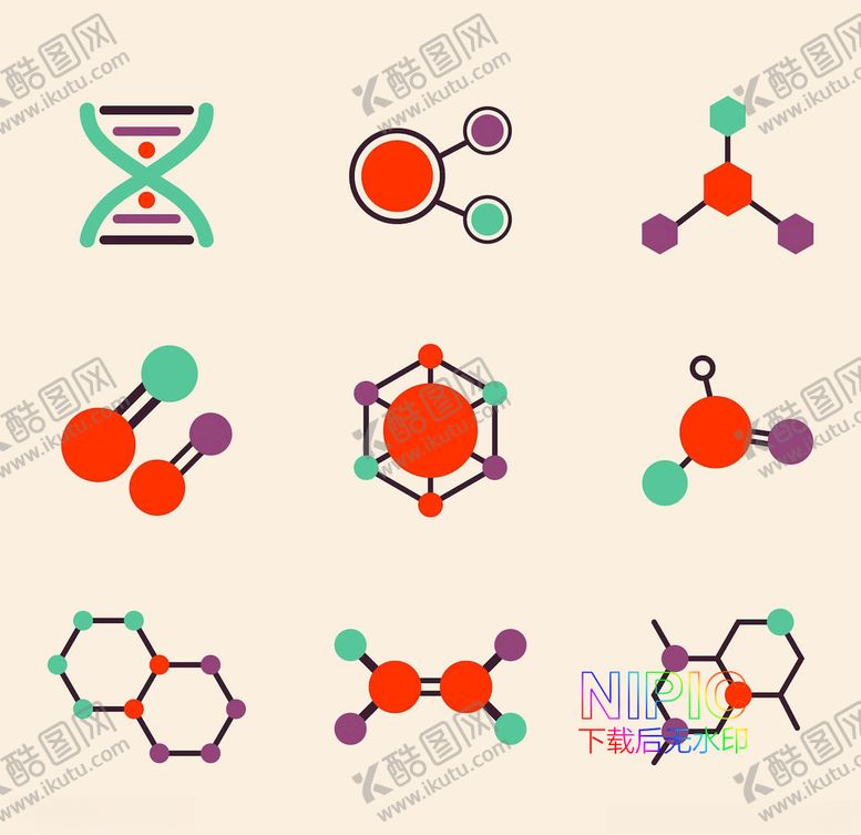 编号：59348005180302352386【酷图网】源文件下载-医学分子结构高分子生物学ai