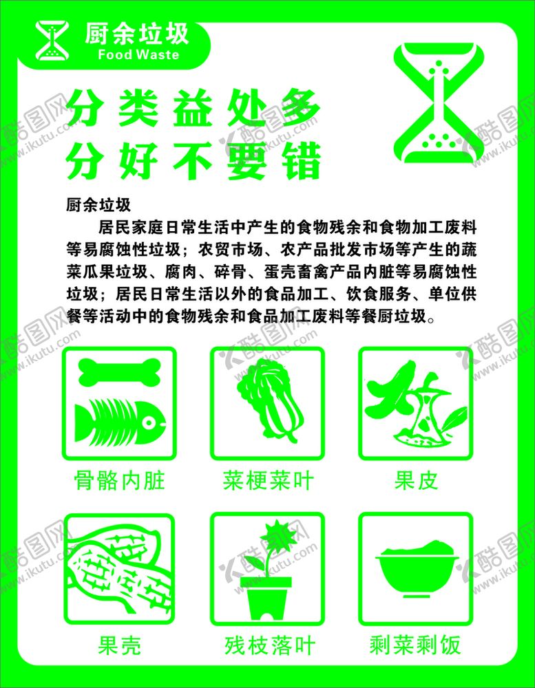 编号：44183010151231334265【酷图网】源文件下载-垃圾分类厨余垃圾
