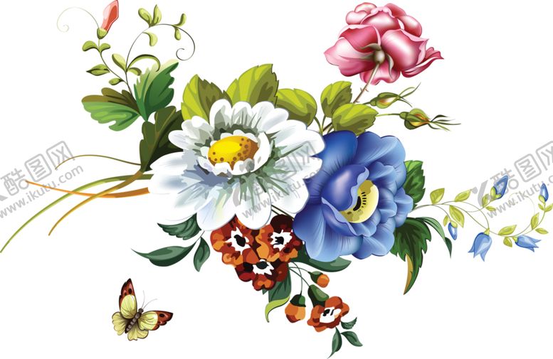 编号：45359909162202504502【酷图网】源文件下载-手绘花