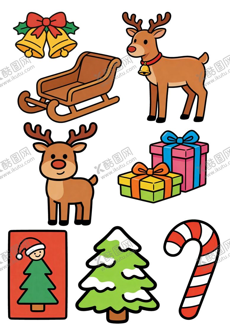 编号：31847404051749158557【酷图网】源文件下载-圣诞元素插画