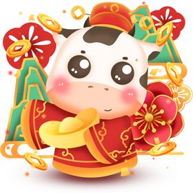 卡通牛