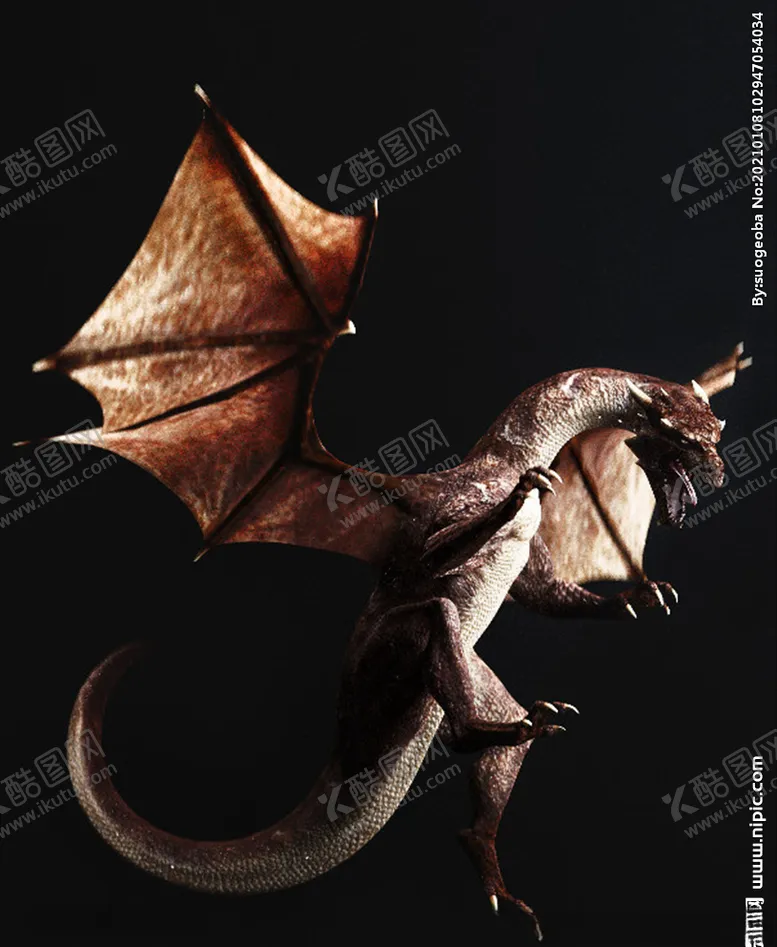 编号：70453404192039574198【酷图网】源文件下载-C4D模型火龙小飞龙喷火