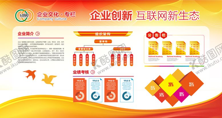 编号：52601709131116123275【酷图网】源文件下载-科技金融教育企业文化墙装饰展板