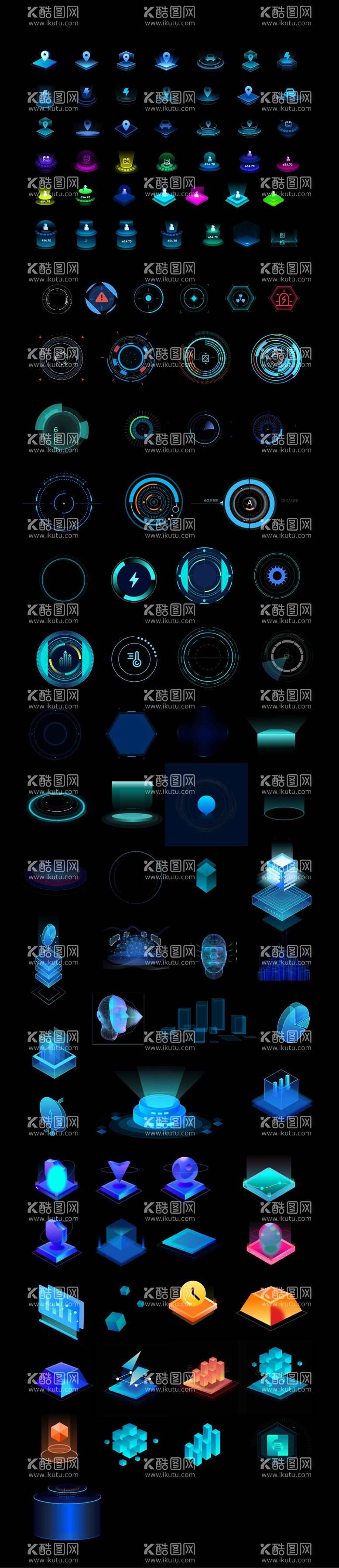 编号：21007611191605336396【酷图网】源文件下载-数据可视化大屏素材设计