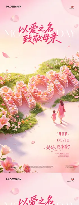 感恩母亲节宣传系列海报