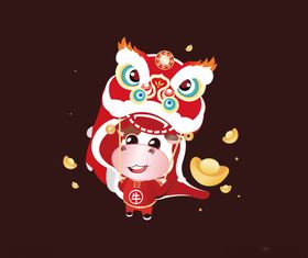 卡通牛
