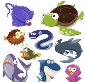 海洋生物集合