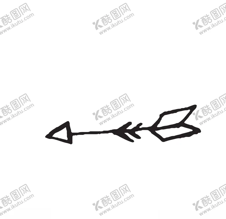 编号：29512306270617251402【酷图网】源文件下载-黑白手绘箭头