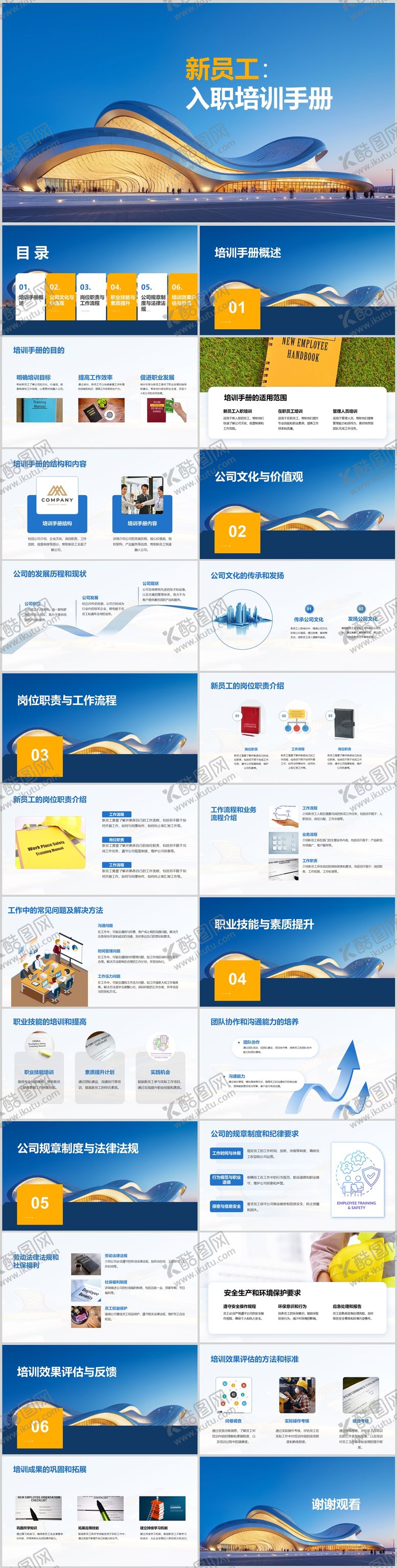 编号：68873208181404109647【酷图网】源文件下载-新员工入职培训手册PPT