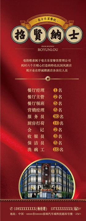 酒楼招聘