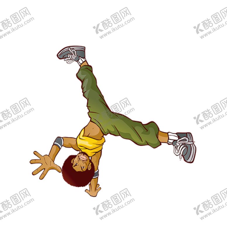 编号：52199002100125225381【酷图网】源文件下载-街舞单手撑